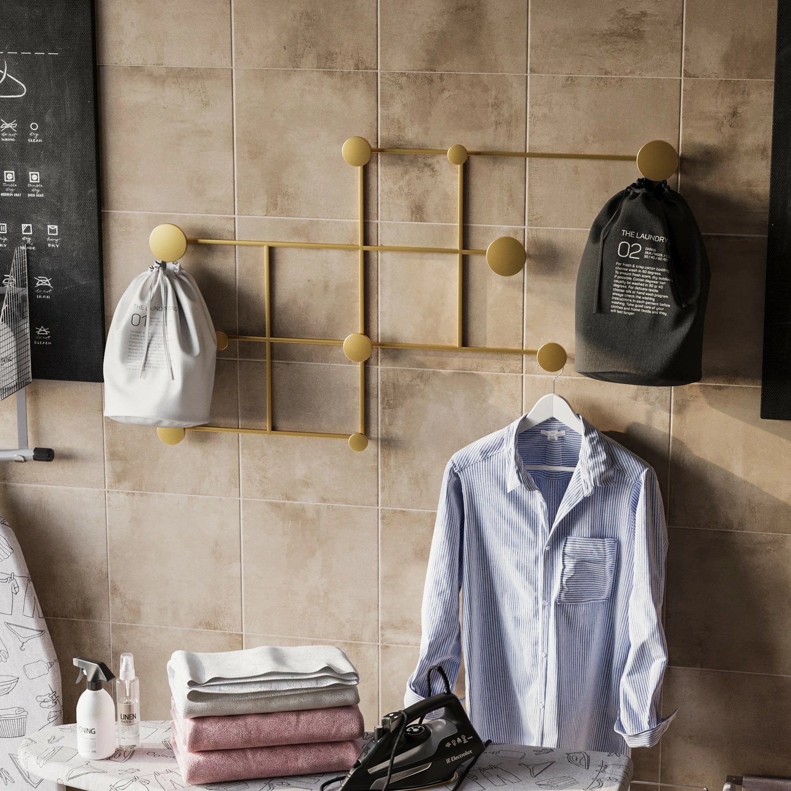 Varëse muri metalike Wallity, Fatara-A, ngjyrë ari