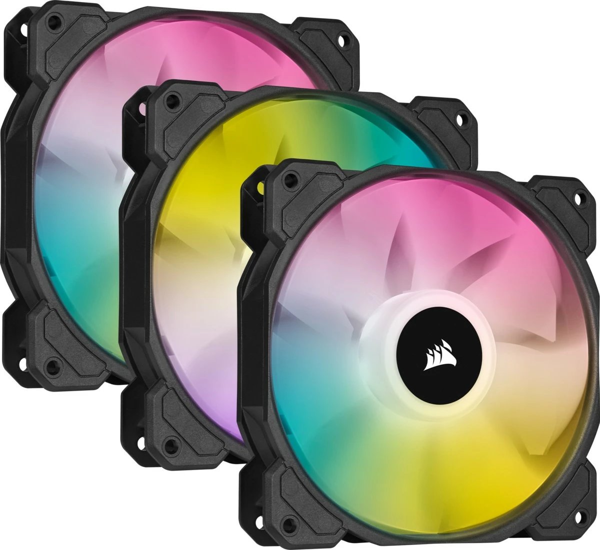 Ventilator Corsair SP120 RGB ELITE, 12 cm, 550 RPM, 1500 RPM, i zi Ventilator Corsair SP120 RGB ELITE, 12 cm, 550 RPM, 1500 RPM, i zi