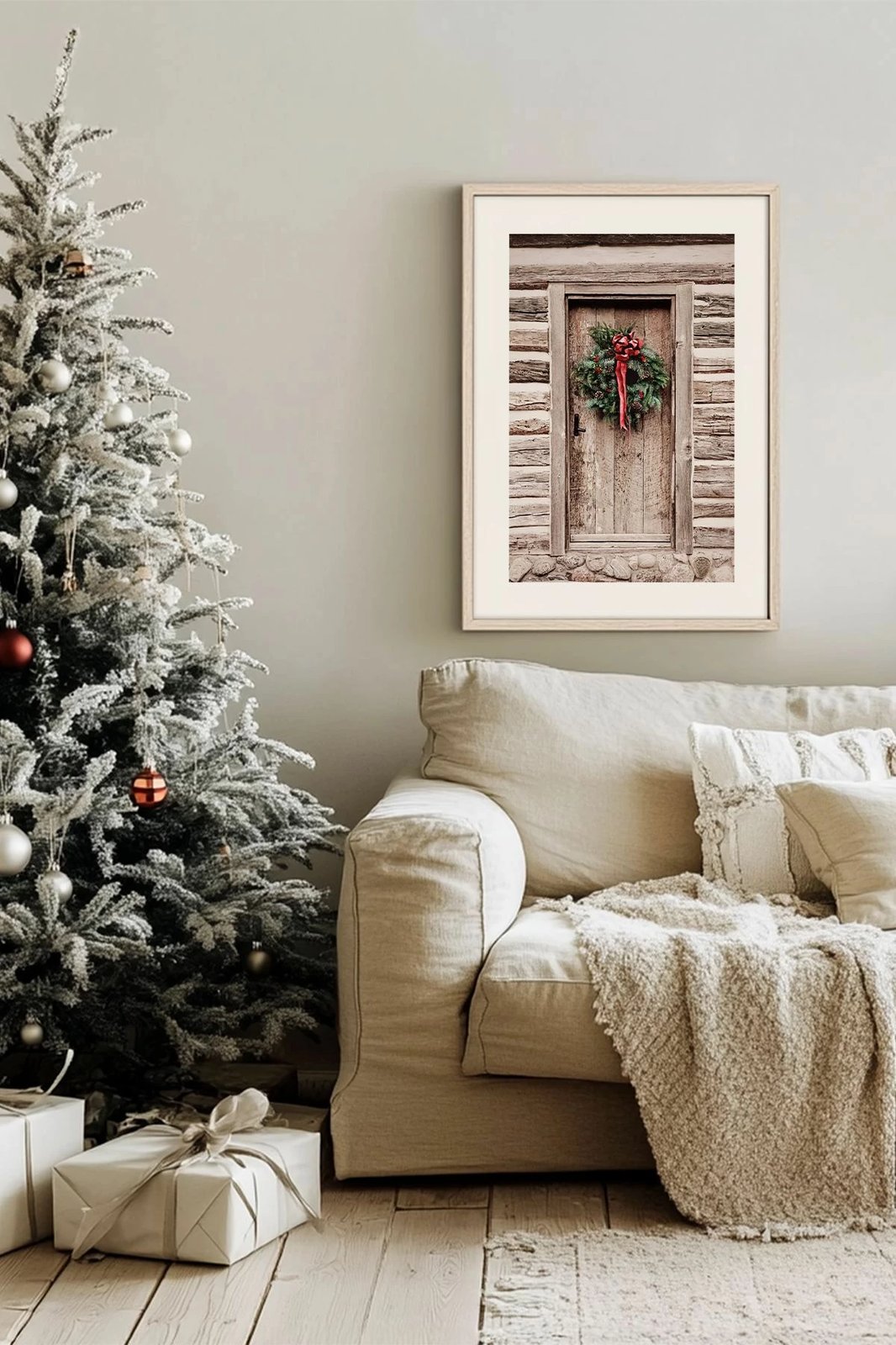 Pikturë dekorative me kornizë, shumëngjyrëshe, Wallity, Nwyearsngmdl71, 33x48cm