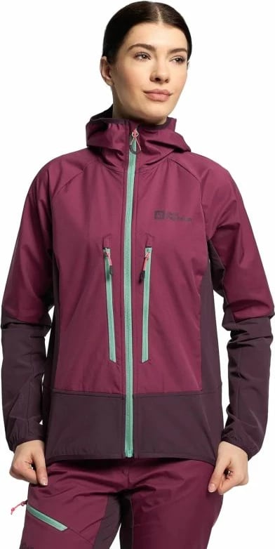 Jakne Jack Wolfskin për femra, vjollcë