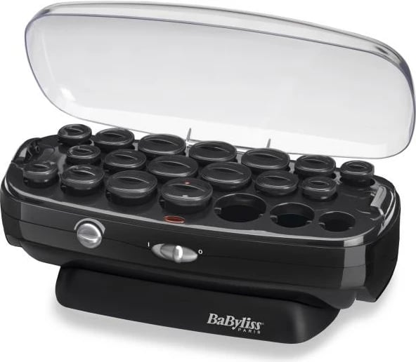 Rula flokësh me ngrohje, BaByliss RS035E, ceramic, madhësi të ndryshme, e zezë, set