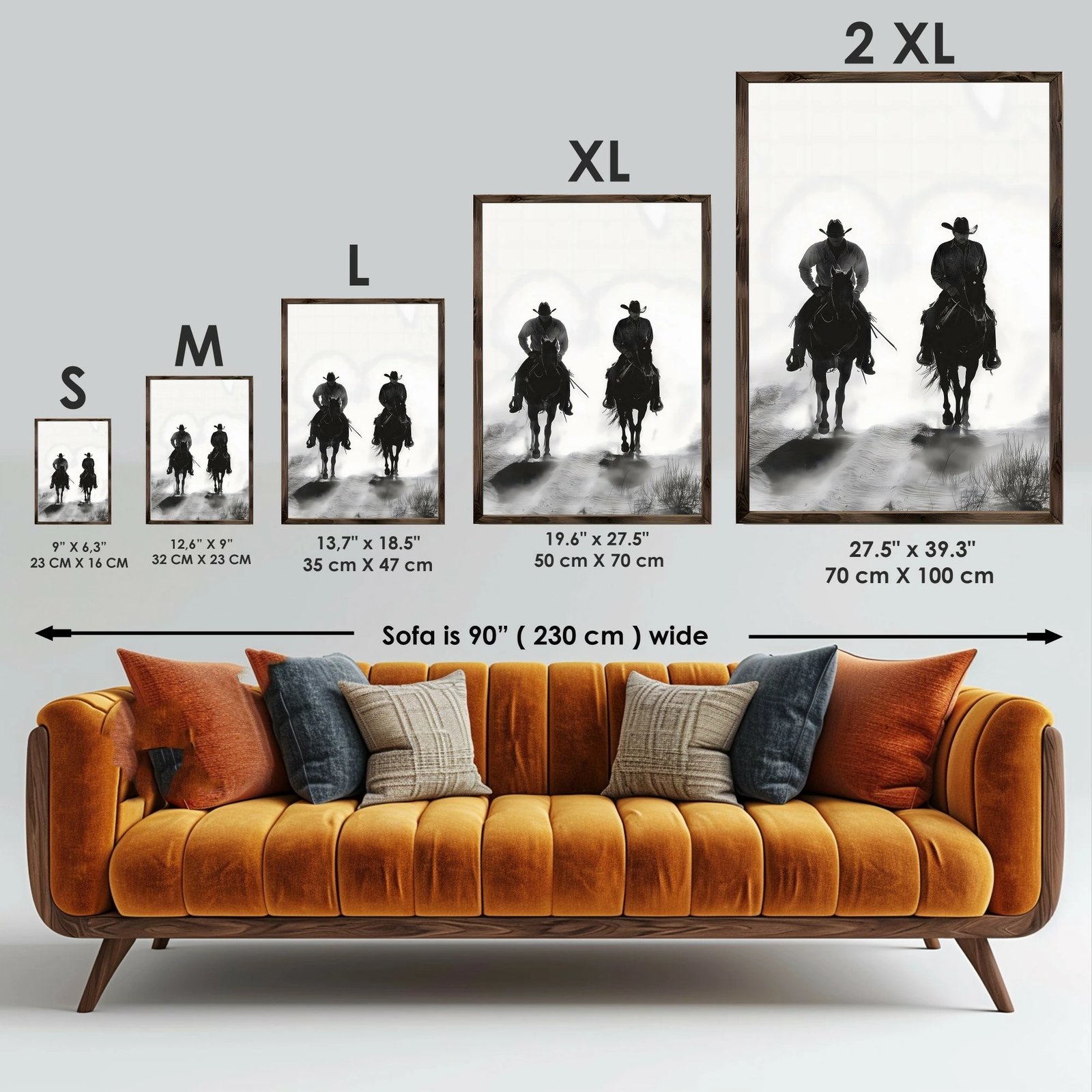 Pikturë dekorative me kornizë MDF, Wallity, GE162-L