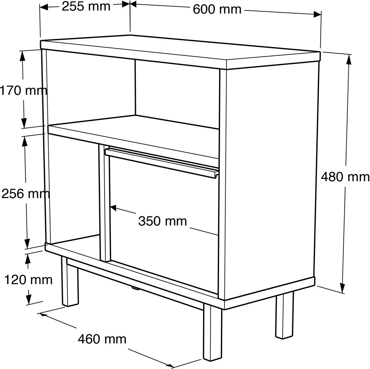 Tavolinë anësore Hanah Home, On6-S, ngjyrë arre