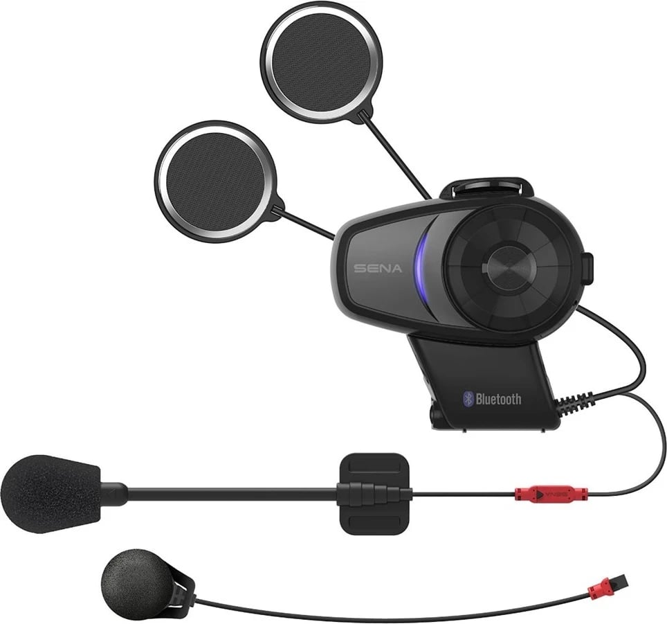 Sena 10S-01D motorcycle intercom 4 channels 1600 m Black