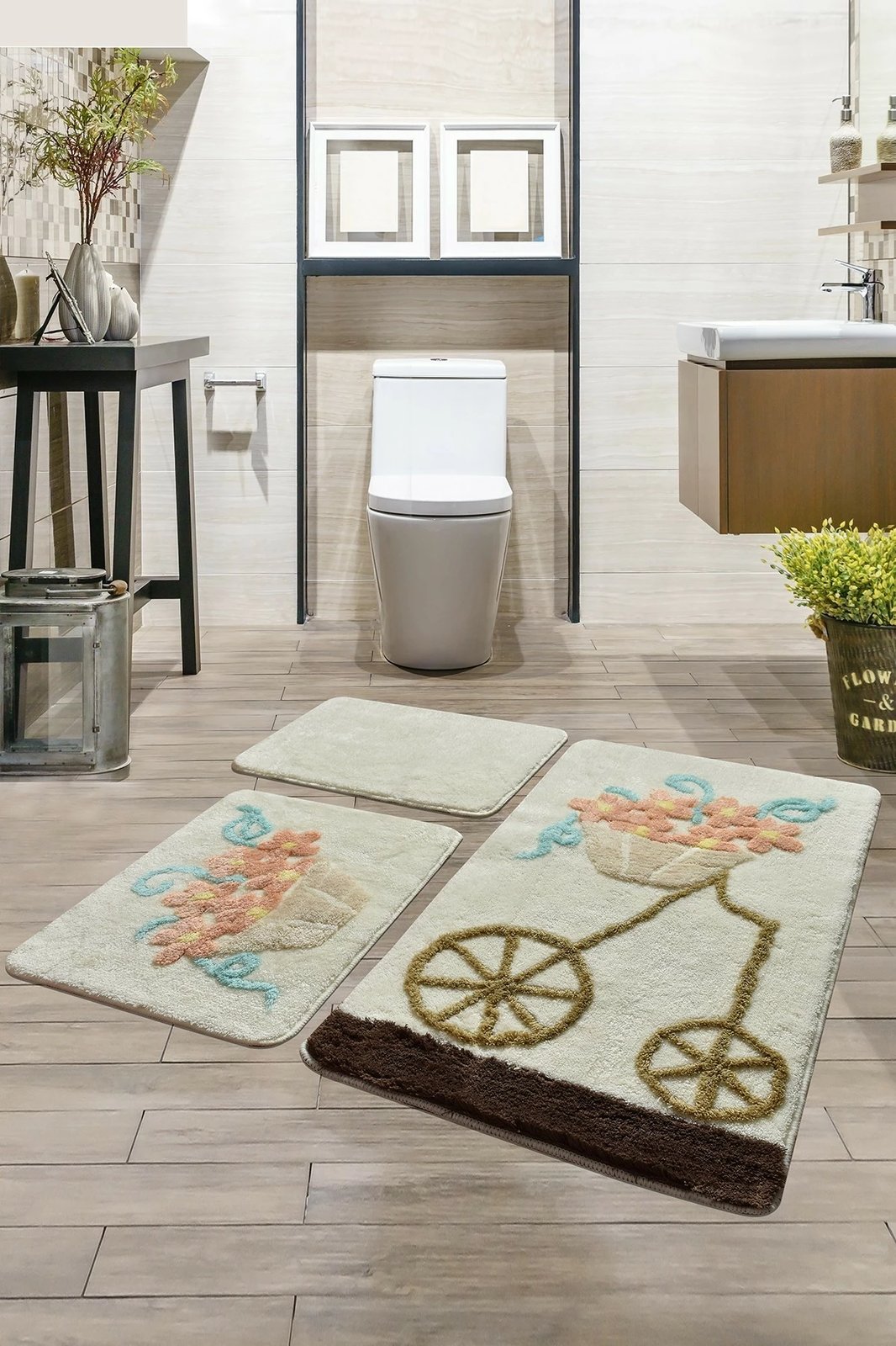 Set tapetash për banjo, 3 copë, Mijolnir, Alacati, salmon