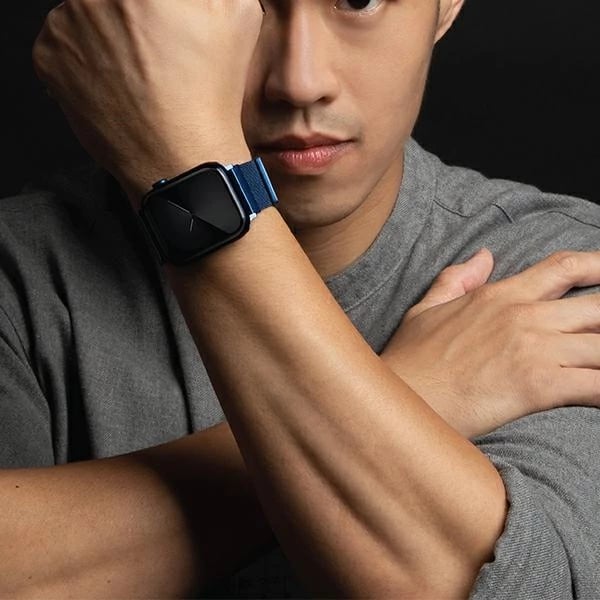 Rrip çeliku për Apple Watch UNIQ Dante, 42/44/45mm, Kaltër