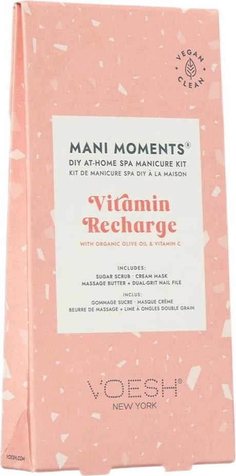 Set për manikyr për femra VOESH Mani Moments Vitamin Recharge, 4 copë