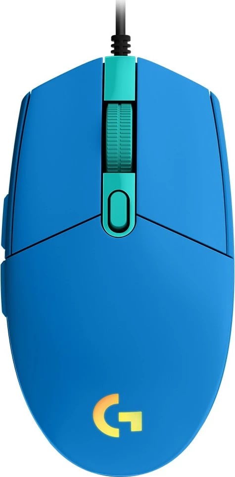 Maus gaming Logitech G203 LIGHTSYNC, USB, 8000 DPI, kaltër