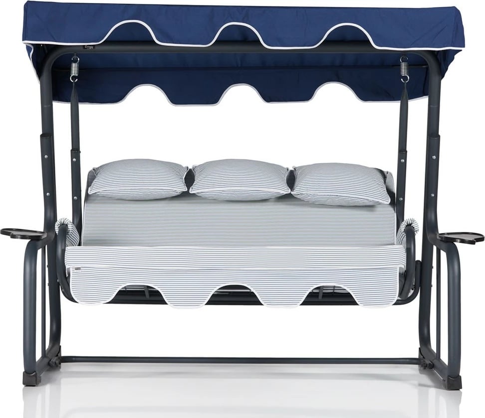 Karrige lëkundëse treshe për kopsht, Vitis, blu