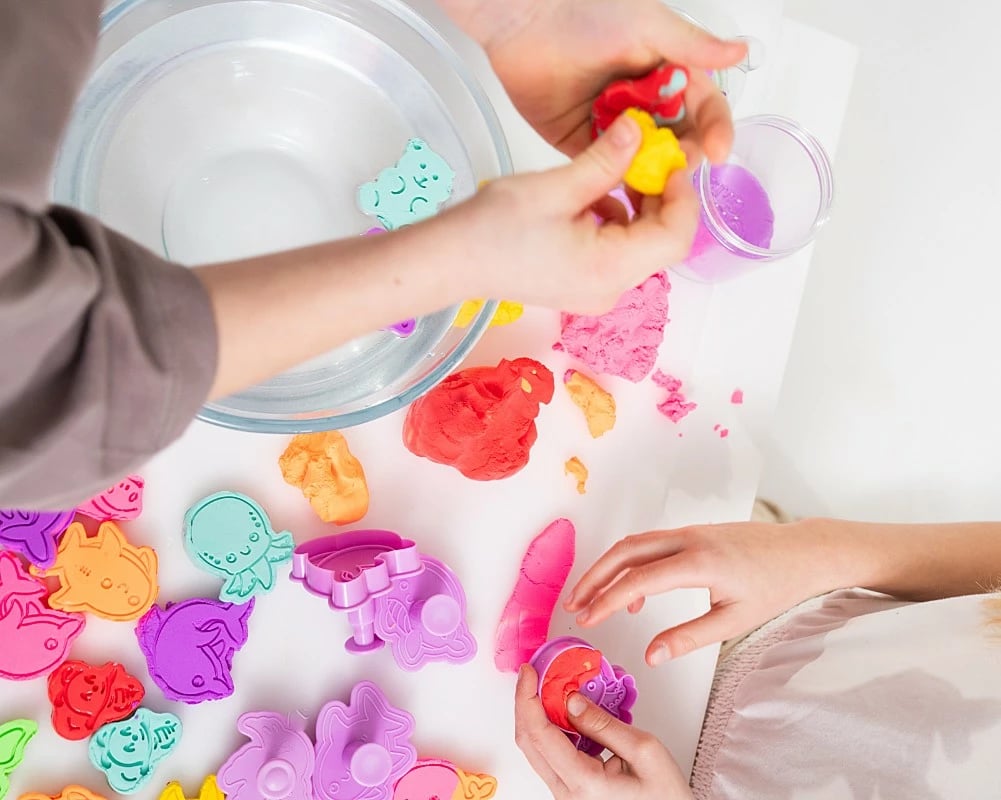 Masë modeluese Epee Misiolina, 60g me formë të verdhë, vjollcë