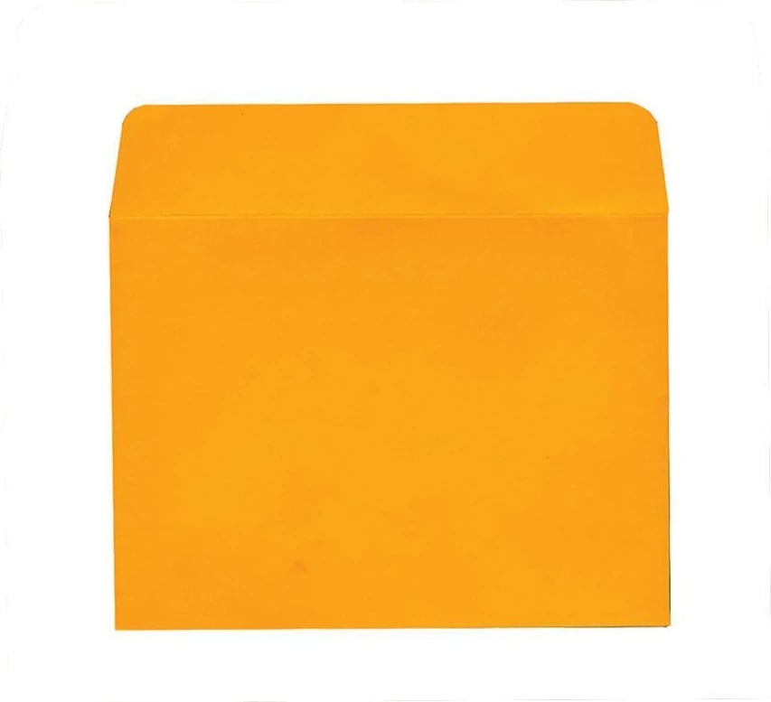 Zarf luksoz NEXT 200g, 17x17cm, 20 copë, Portokalli