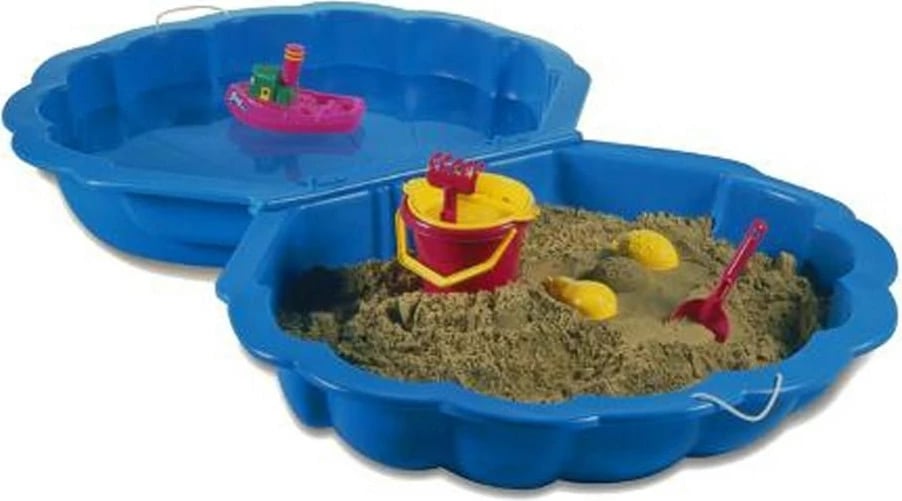 rërëkosh/pishinë fëmijësh, STAR PLUS, 77x86x20 cm, plastikë e qëndrueshme, rozë, set 2 copë