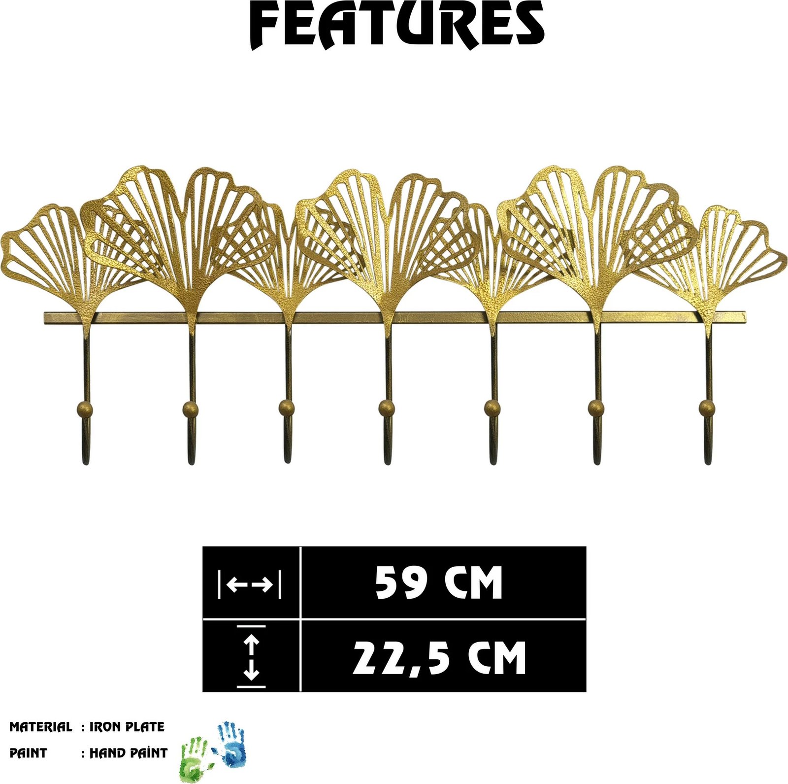 Varëse muri metalike, shumëngjyrëshe, Wallity Rana