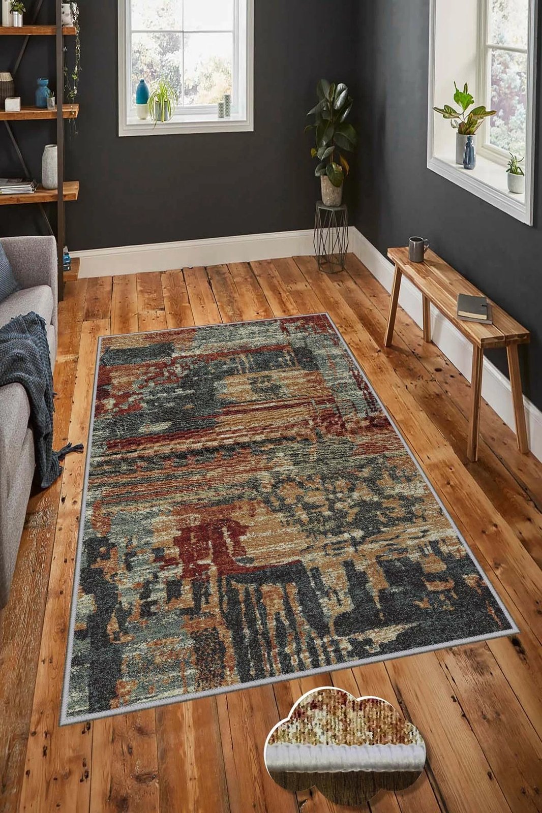 Qilim për korridor, shumëngjyrësh, Conceptum Hypnose, Hmnt602, 100x150cm