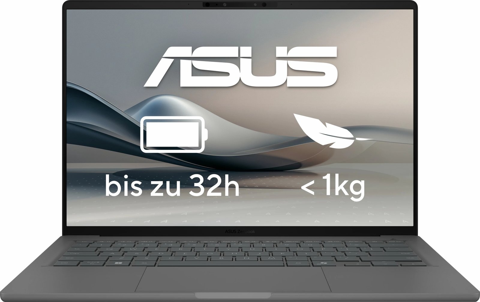 Laptop ASUS Zenbook A14 Snapdragon X Elite 32GB 1TB SSD Win11 gri