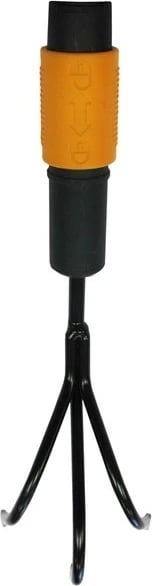 Kultivator dore Fiskars QuikFit breit, çelik inox, plastikë, zi
