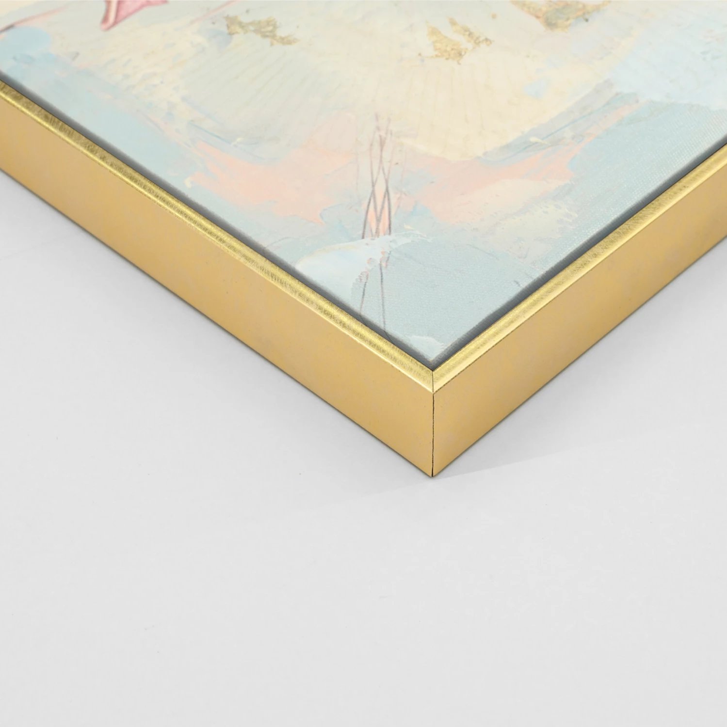 Pikturë muri FH4540 me kornizë PS bezhë, kanavacë e printuar me figurë leopardi, 82x4.5x122 cm