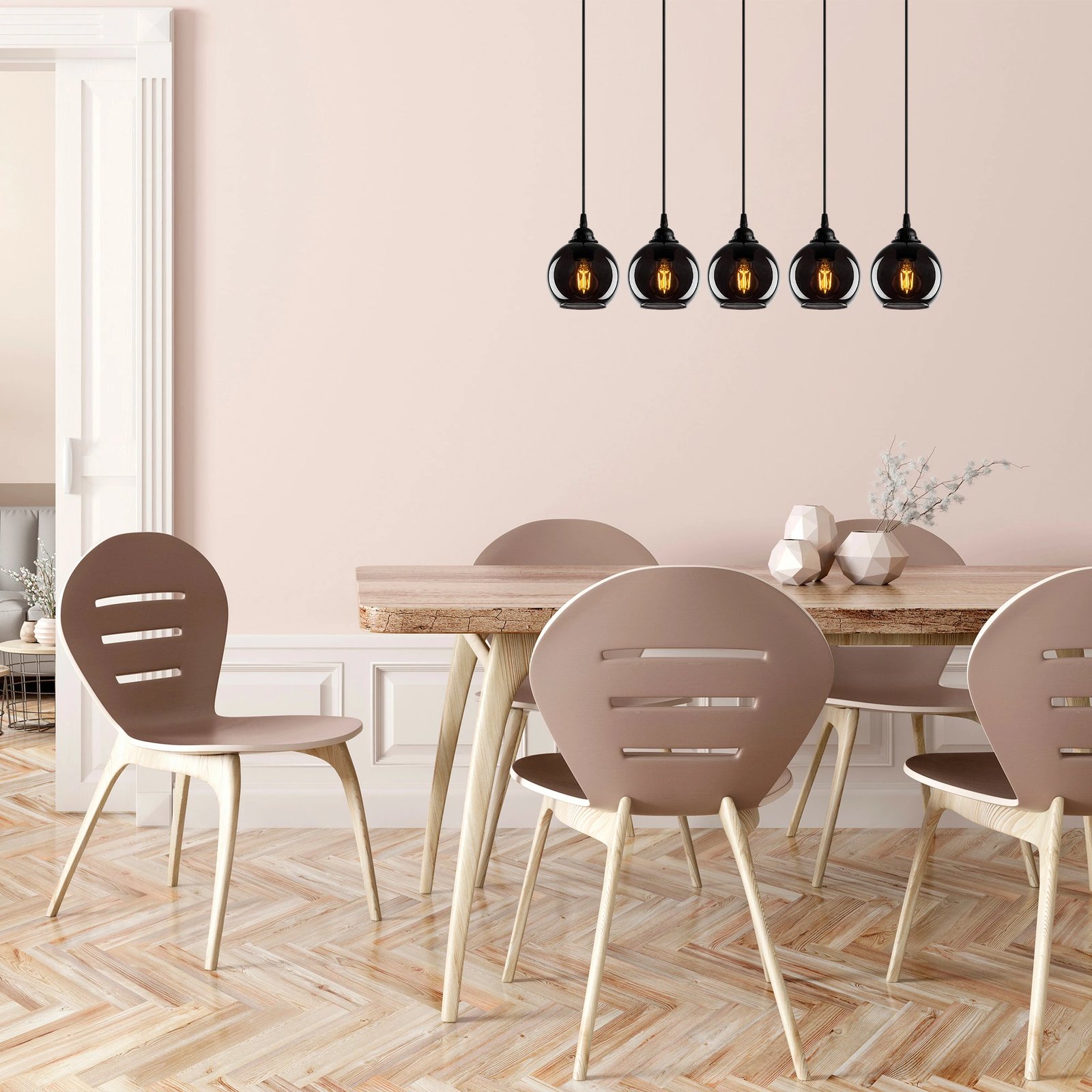 Llambë tavani Opviq, ngjyrë fume, 014