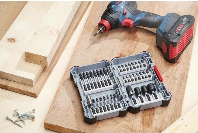 Set bitash Bosch 2 608 522 326, 7 copë, Phillips, Pozidriv, Torx, Çelik