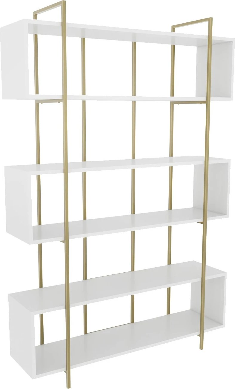 Raft librash Hanah Home, Bruti, i bardhë dhe ari