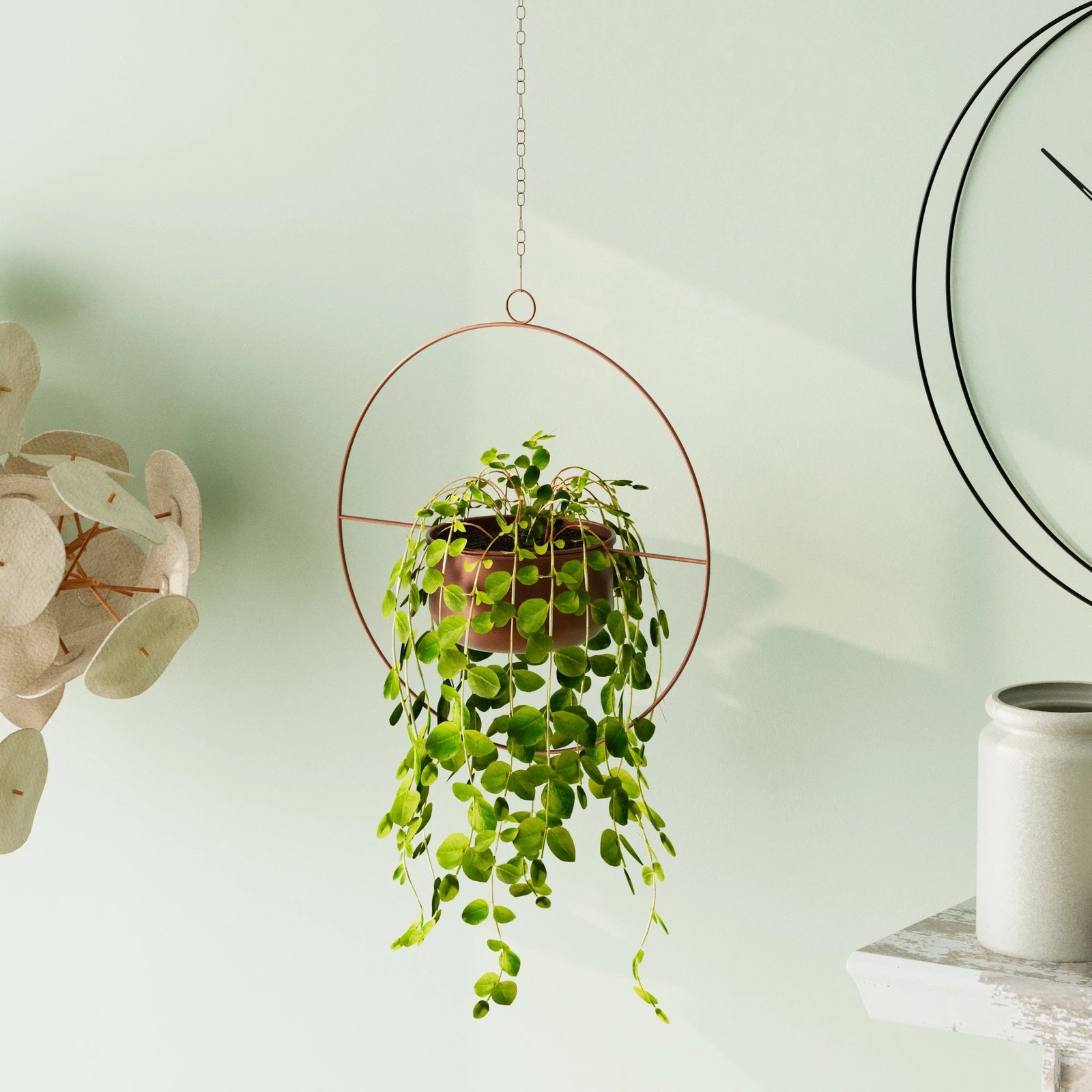 Vazo dekorative varëse, ngjyrë bakri, Aberto Design, Payanda