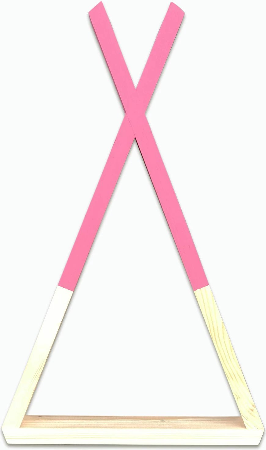 Raf muri Hanah Home, Raf142, ngjyrë arre dhe rozë, 25x42x6cm