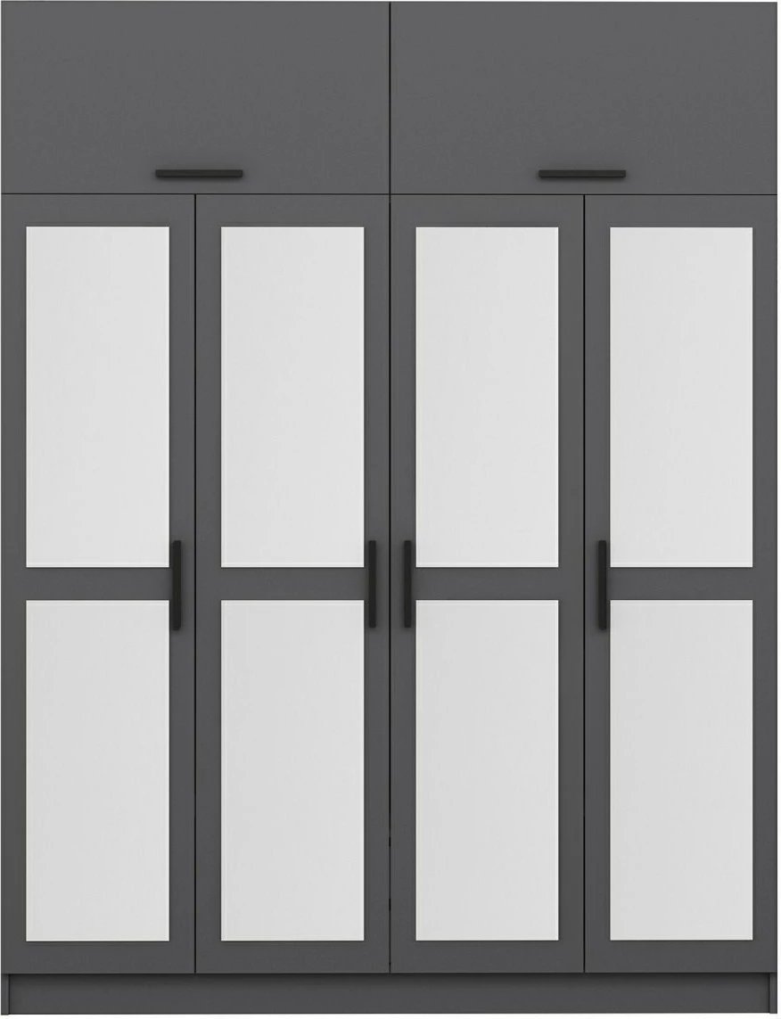 Dollap Skye Decor, ngjyrë antracit, 180x235x52cm