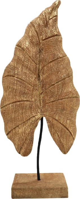 Dekor tavoline gjethe Thelx Inart, dru mango-hekur, ngjyrë ari, 24.5x8.5x57.5cm Dekor tavoline gjethe Thelx Inart, dru mango-hekur, ngjyrë ari, 24.5x8.5x57.5cm