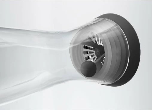 Karafë uji WMF Basic 1.5L, xham, e zezë/transparente