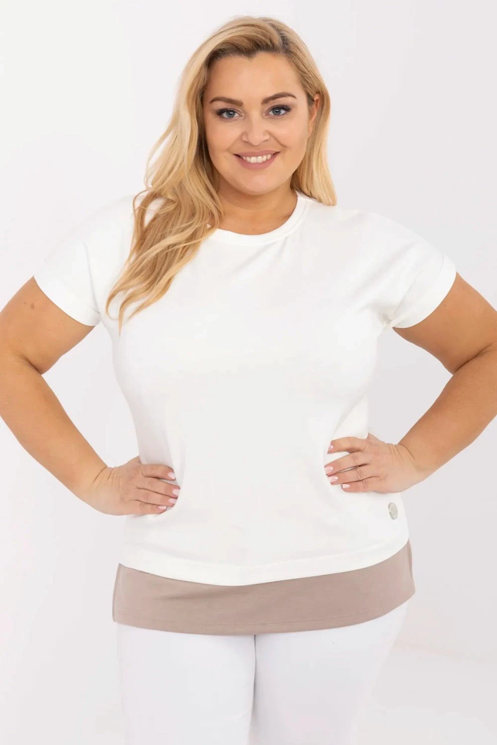 Bluzë plus size Relevance 212672 femra, bej