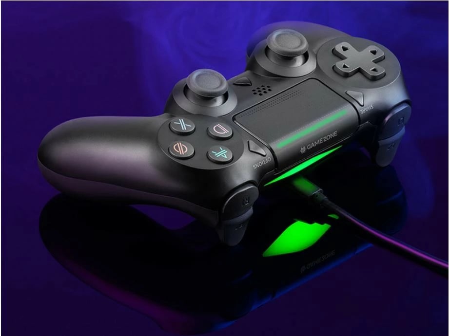 Gamepad Tracer Shogun PRO për PC/PS3/PS4, me kabllo, i zi