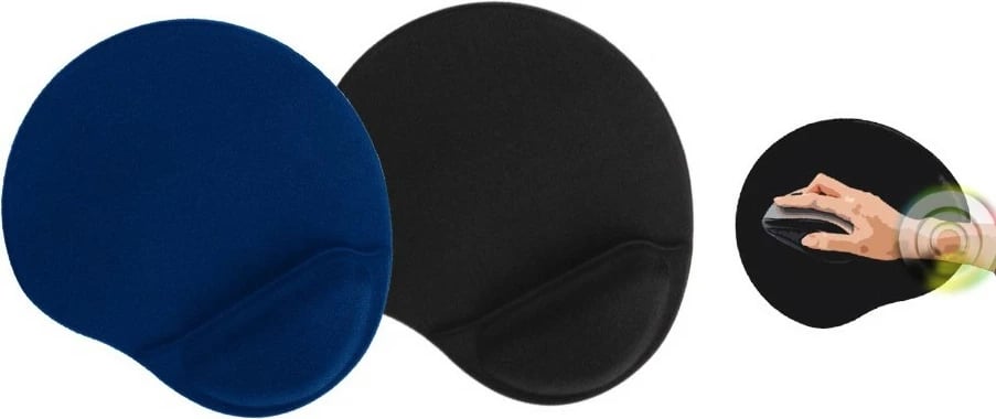 Mauspad INCA IMPS-008M silikon me mbështetje për kyç, 3mm, blu
