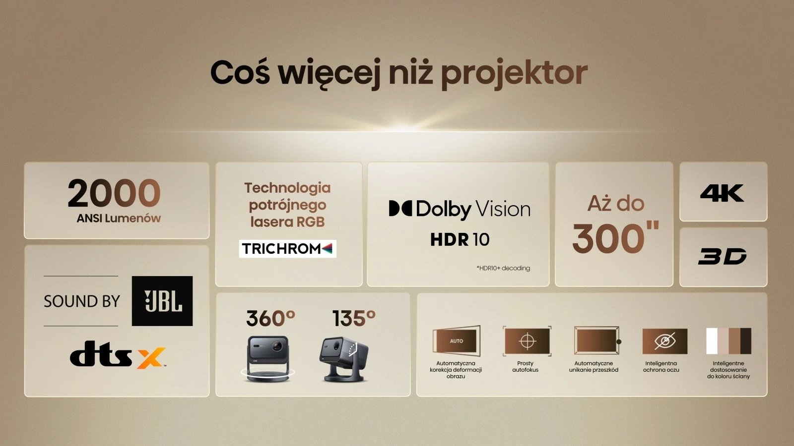Projektor laser Hisense C2, 4K, 300", JBL Sound, WiFi, Bluetooth, Gri Projektor laser Hisense C2, 4K, 300", JBL Sound, WiFi, Bluetooth, Gri