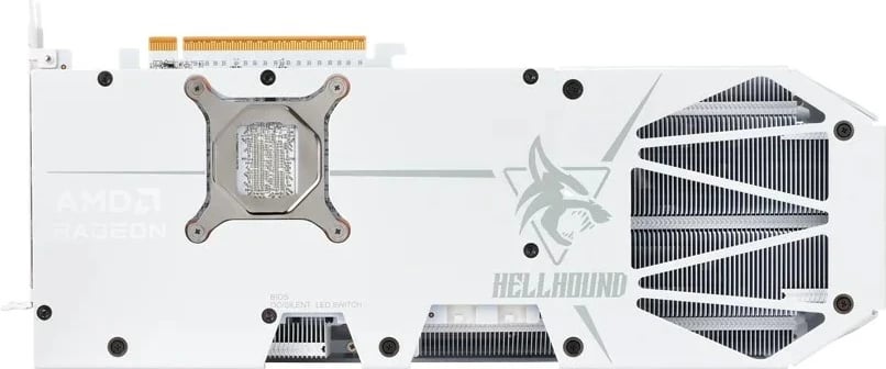 Kartelë grafike PowerColor Hellhound Radeon RX 9070 XT, 16 GB GDDR6, Bardhë