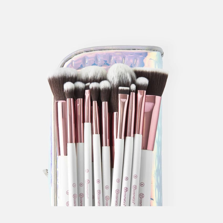 BH Cosmetics Crystal Quartz Brush Set - 12 Pieces