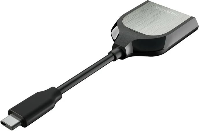Lexues kartelash SanDisk Extreme PRO SDHC SDXC USB 3.2 Gen 1 Type-C 500 MB/s zi argjendtë
