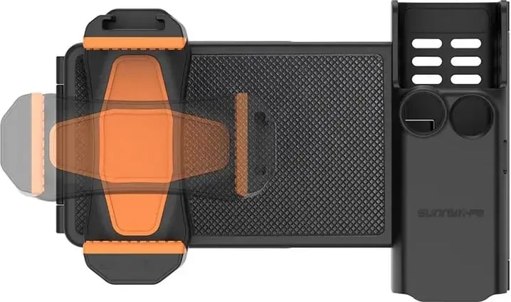 Mbajtës telefoni me kuti magazinimi Sunnylife OP3-AD744 për DJI Osmo Pocket 3, zi-portokalli