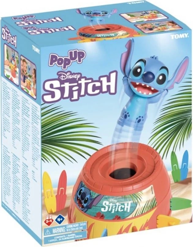 Lojë tavoline Tomy Pop Up Stitch, për zhvillim të shkathtësisë, shumëngjyrëshe