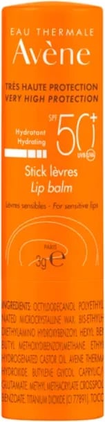 Lip balm AVÈNE Solar SPF50+, 3g unisex