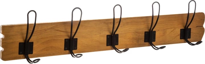 Varëse palltosh Jenerby, dru pishe natyral, ngjyrë natyrale/zezë, 63.6x9.5x14cm