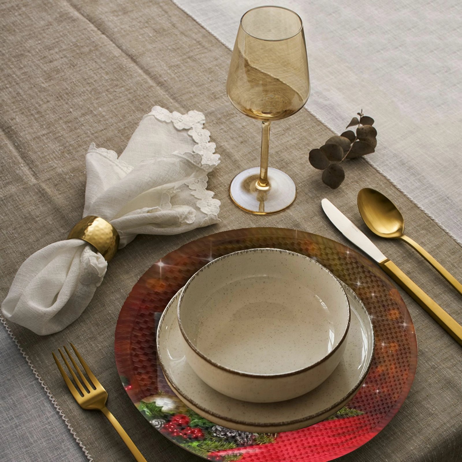 Set nënshtrues tavoline Hermia Concept, shumëngjyrësh, 37cm, 4 copë, 4270Supla