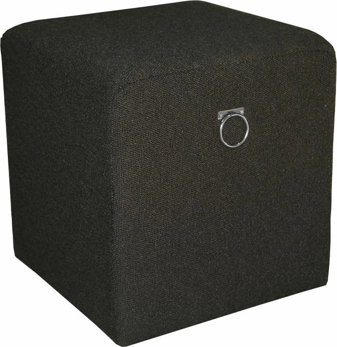 Karrige për bar Rich, e zezë-argjendtë, 40x40x43cm