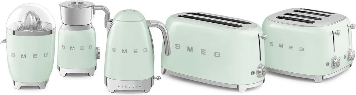 Ibrik elektrik SMEG KLF04PGEU, 1.7L, 2400W, pastel jeshil