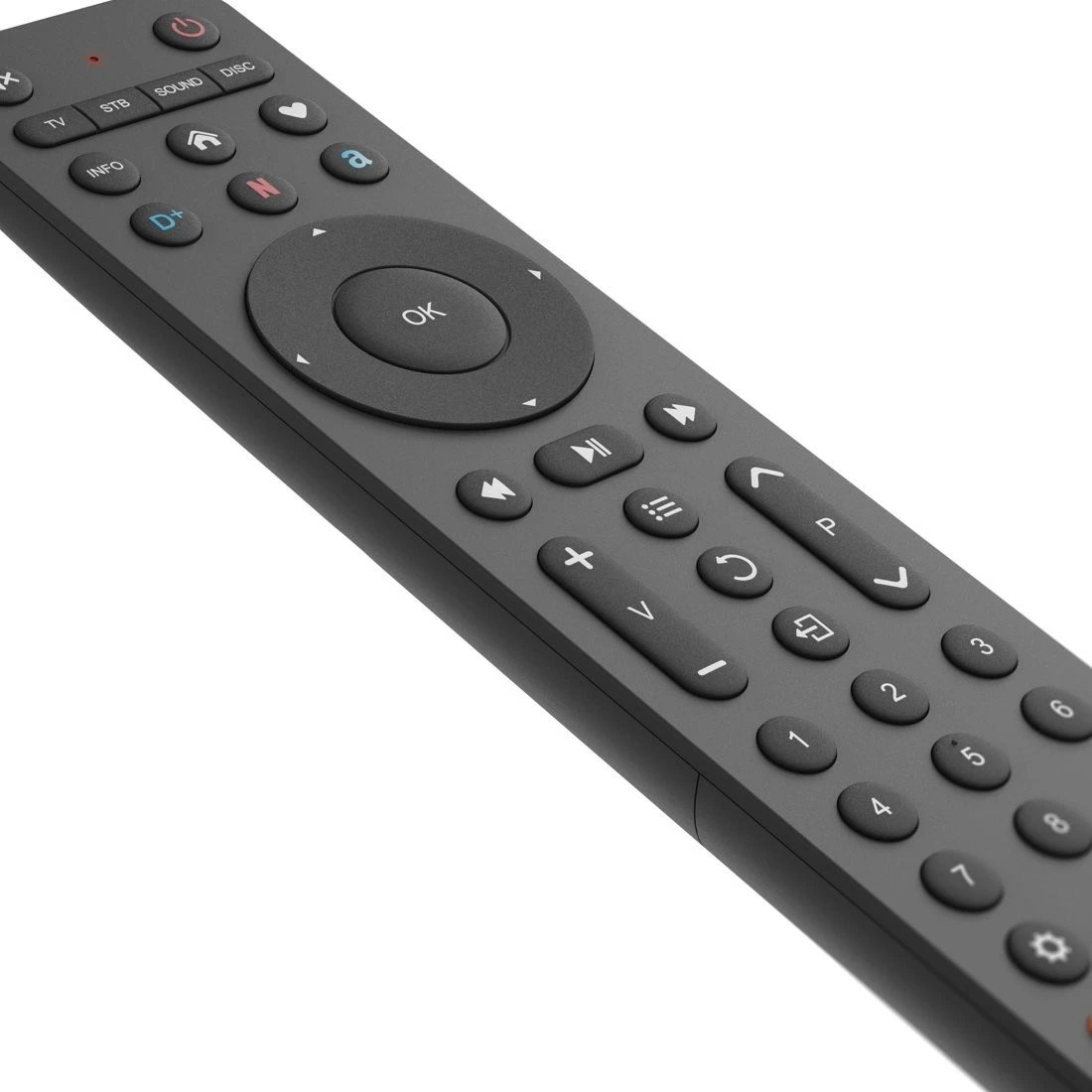 Pilot universal Hama 221053, 4-në-1, për TV, dekoder, soundbar, satelit, i zi