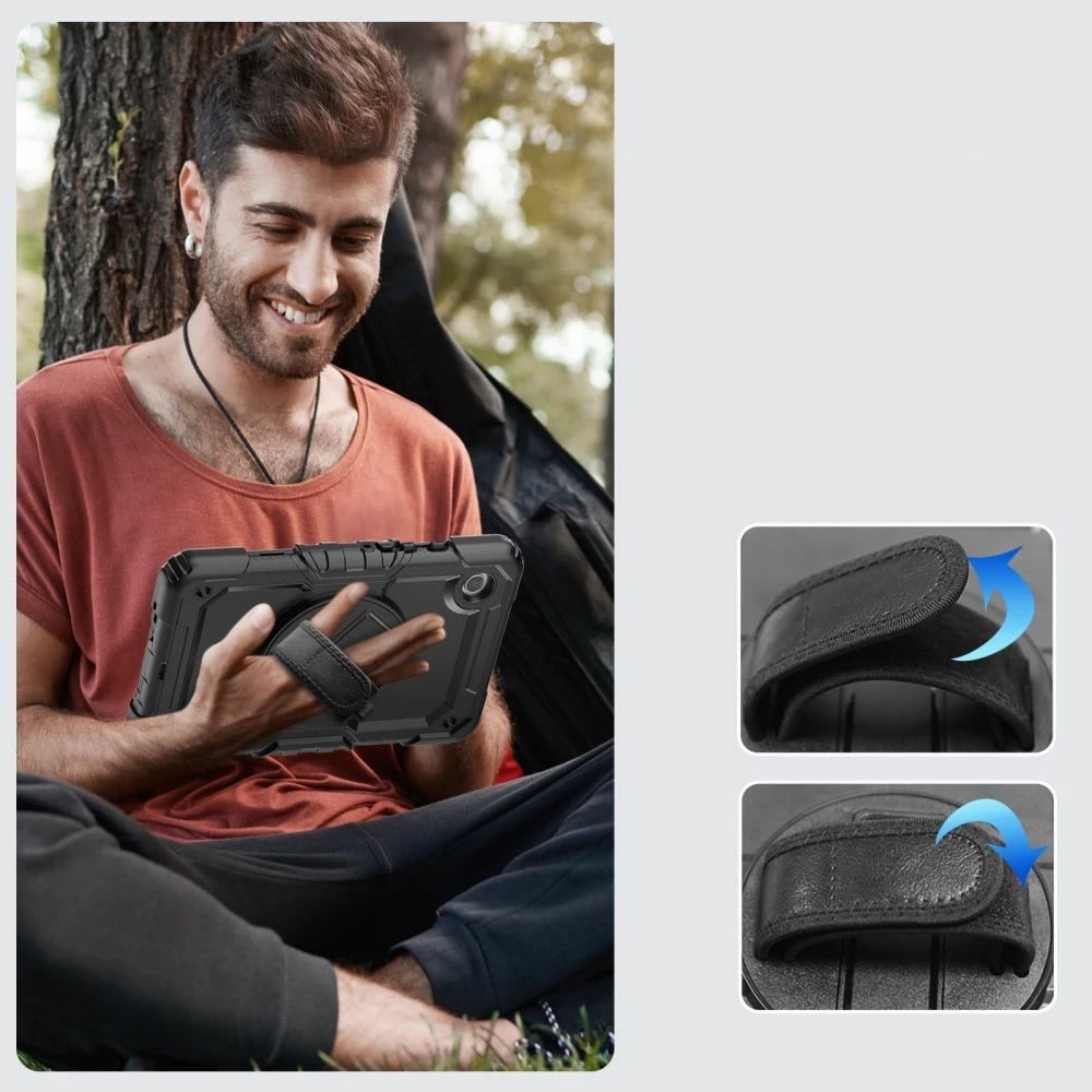 Mbështjellës Tech-Protect Solid360 për Samsung Galaxy Tab A9 X110/X115, i zi