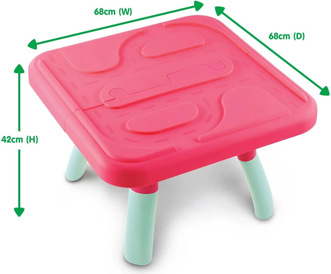 Set tavolinë me lodra për vajza Centre Pink Sand and Water Table with Lid & Accessories 