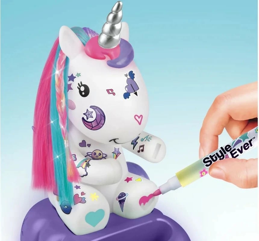 Set DIY dekorativ unikorn Epee Glowing Decorozes, EP60086, shumëngjyrësh