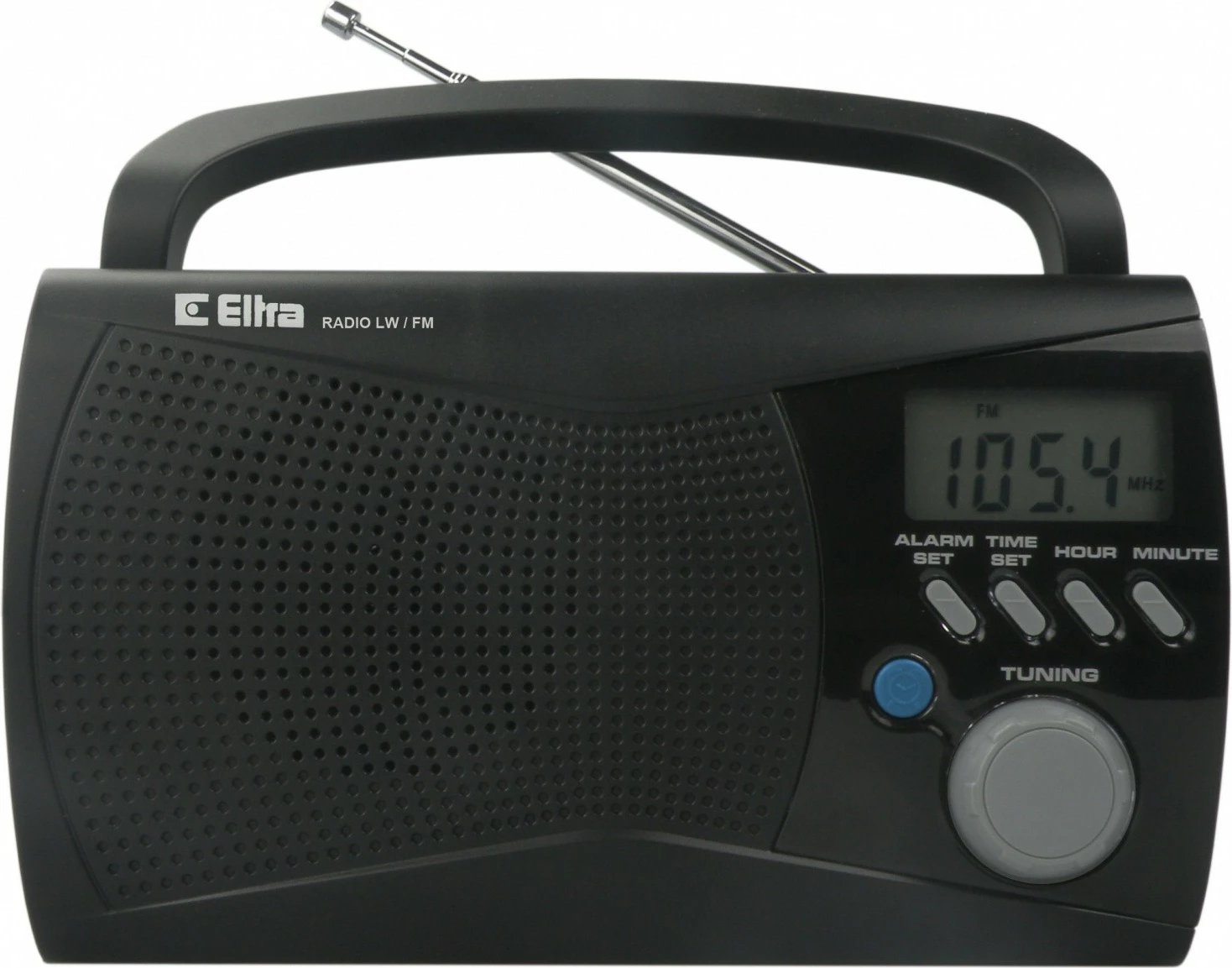 Radio portabile Eltra KINGA 2, Mono, FM/AM, me orë, e zezë