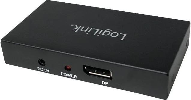 Splitter Logilink për dy monitorë, i zi