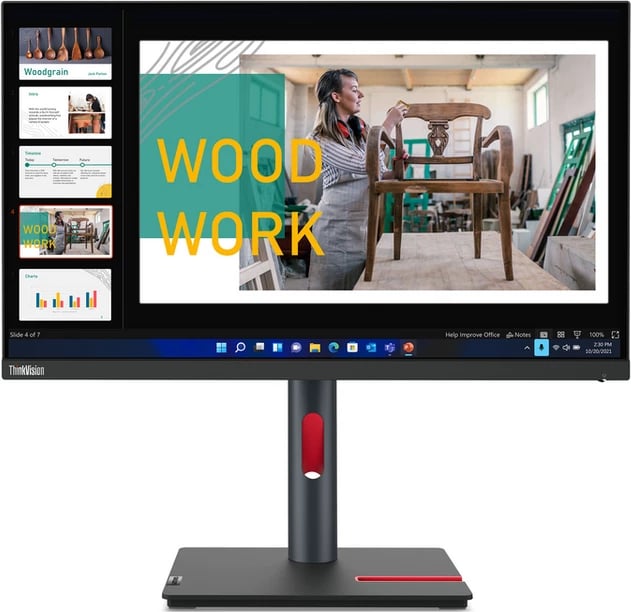 Monitor, Lenovo P24q-30 23.8" QHD IPS, e zezë